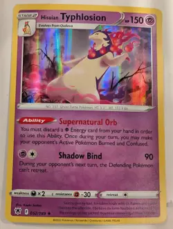 Hisuian Typhlosion 052/189 - SWSH Astral Radiance Pokemon Holo Foil Nice! - Image 1
