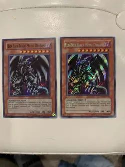 Yu-Gi-Oh 2007 Red-Eyes Black Metal Dragon PP01-EN015 Secret Rare & Super Rare - Image 1