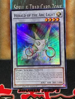 1X HERALD OF THE ARC LIGHT NECH-ENS09 SUPER LIMITED NEAR MINT YUGIOH - Image 1