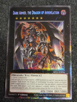 Yugioh! TCG - Dark Armed, the Dragon of Annihilation - Starlight Rare MP25-EN036 - Image 1
