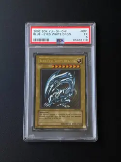 PSA 5 YU-GI-Oh! Starter Deck: Kaiba 001 Blue-Eyes White Dragon Classic - Image 1