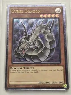 PSA 9 Cyber Dragon (UTR) OP16-EN001 Ultimate Rare Yugioh Tournament Pack 16 MINT - Image 2