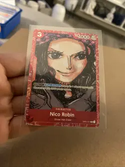 One Piece TCG -OP01-017 R Nico Robin - ENG - Foil - Film Red - Image 2