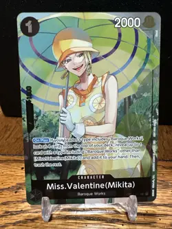 Miss.Valentine(Mikita) Box Topper Rare OP14-087 NM One Piece TCG - Image 1