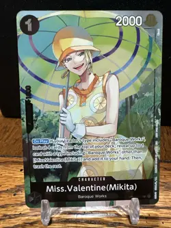Miss.Valentine(Mikita) Box Topper Rare OP14-087 NM One Piece TCG - Image 2