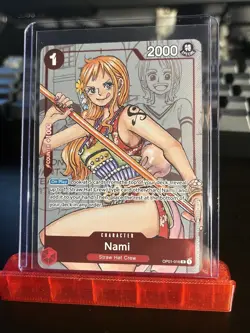 One Piece English 25th Anniversary Nami OP01-016 Promo NM-M - Image 1