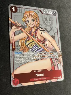One Piece English 25th Anniversary Nami OP01-016 Promo NM-M - Image 3