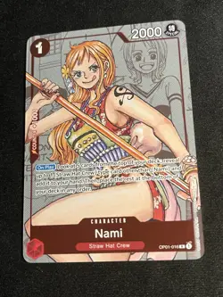 One Piece English 25th Anniversary Nami OP01-016 Promo NM-M - Image 4