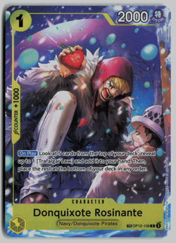 One Piece Donquixote Rosinante OP12-108 R TR - NM _ The Azure Sea's Seven - Image 1