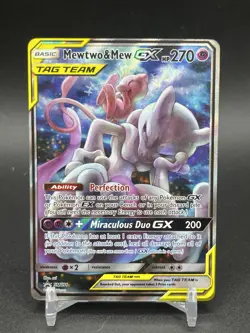 Pokemon TCG Mewtwo & Mew GX SM191 Black Star Promo Card NM - Image 1