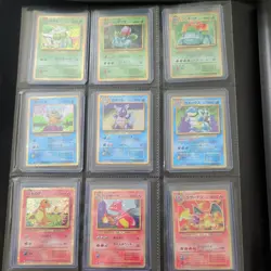 Pokemon card classic Charizard Blastoise Venusaur evolution 9 card set Japanese - Image 1