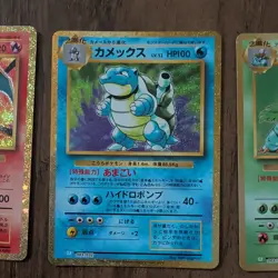 Pokemon card classic Charizard Blastoise Venusaur evolution 9 card set Japanese - Image 5