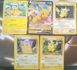Pikachu Pokemon Lot (6 Cards) Vintage WOTC + Modern Collector’s Bundle NM/LP - Image 1