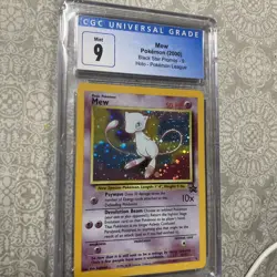Mew 09/53 Wotc Promo Holo SWIRL CGC 9 - Pokemon Card - Black Star Promo! - Image 3
