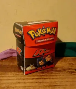 EMPTY Pokemon Card Deck Box Team Rocket Original Authentic Wotc 2000 - Image 1
