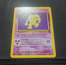 Unlimited Fossil Hypno Rare 23/62 Pokemon Card WOTC Vintage LP - Image 2
