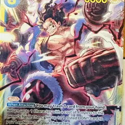One Piece card, Monkey.D.Luffy, straw hat crew, OP11-118, SEC - Image 2