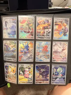 Pokemon Binder Lot. Japanese AR NM/M. Sleeved. VaultX Binder Included. 259 Cards - Image 1