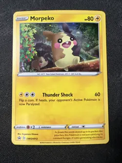 Morpeko SWSH012 Pokemon Sword & Shield Black Star Promo Holo Card NM - Image 1