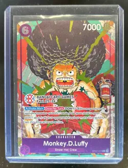 2025 One Piece Bandai Card Games Fest Promo Monkey D Luffy #OP07-073 - Image 1