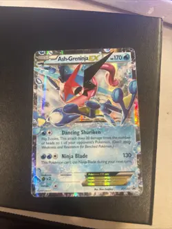 Pokemon TCG Ash-Greninja-EX Holo Promo Card XY133 - Image 1