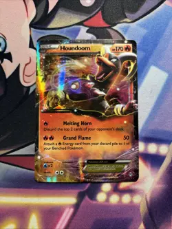 Houndoom EX - 21/162 - Pokemon Breakthrough XY Ultra Rare Card MP - Image 1