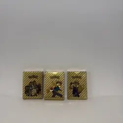 Pokemon GOLD Metal Foil Cards Lot of 3 Collection Edition Fan Art NEW - Image 3