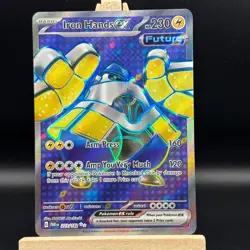 Pokemon TCG Iron Hands EX Paradox Rift Holo Card 223/182 Mint Condition Rare - Image 1