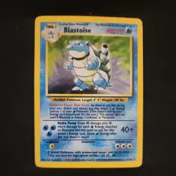 Pokemon Blastoise Base Set Holo Rare 2/102 100 HP Wizards 1999 English Card - Image 1