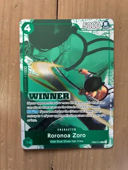 Roronoa Zoro (Winner Pack 2025 Vol. 3) EB02-019 One Piece Promotion Cards FOIL⚓ - Image 1