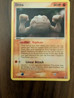 Pokemon TCG Card 2005 Delta Species - Ditto Geodude 62/113 LP-NM - Image 1