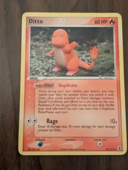 Ditto Charmander Delta Species 37/113 Pokemon Card Uncommon LP-NM - Image 1