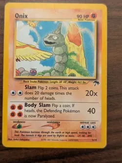 Onix 3/18 Southern Islands Promo Pokemon Card Rare LP - Image 1