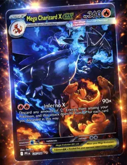 Pokemon TCG Mega-Charizard-EX Holo Rare Card 125/094 English Near Mint - Image 1