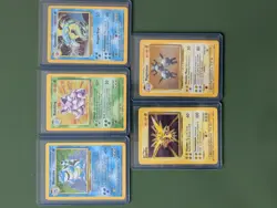 Pokemon TCG Base Set Holo Rare Bundle of 5 Cards - Image 1