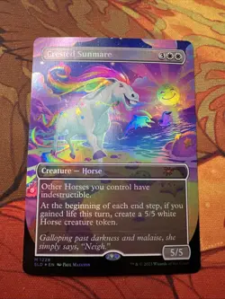 Crested Sunmare (Borderless) [Secret Lair Drop Series] MTG Near Mint Foil - Image 1