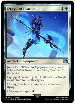 Dragoon's Lance (Foil) - 0017 - Final Fantasy - MTG - NM/M - Image 1