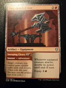 Two-Handed Axe 203/361 Uncommon Battle For Baldur's Gate Magic The Gathering - Image 1