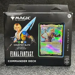 Magic The Gathering Final Fantasy X Commander Deck Counter Blitz Worn Box - Image 1