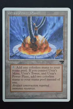 Magic The Gathering MTG URZA'S POWER PLANT (COLUMNS) Chronicles MP Played - Image 1