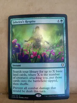 MTG CMR: Battle for Baldur's Gate CLB Jaheira's Respite Foil NM - Image 1