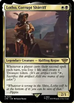 [1x] Lotho, Corrupt Shirriff Near Mint, English Lord of the Rings MTG Magic - Image 1