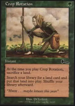 1 x Crop Rotation - Urza's Legacy - Light Play - MTG - Image 1