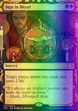 MTG Sign in Blood (32/252) Strixhaven Mystical Archive LP FOIL - Image 1