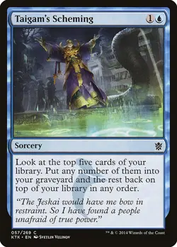 Taigam's Scheming [Khans of Tarkir] Magic MTG - Image 1