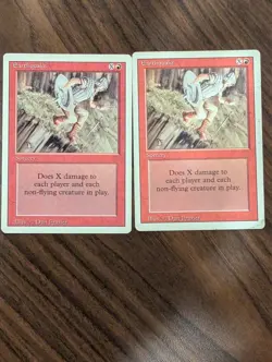 Magic The Gathering, Earthquake, Revised Edition, Regular MT/NM - Image 1