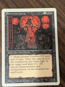 Played Sorceress Queen Revised Mtg Magic the Gathering - Image 1