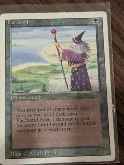 MTG Magic the Gathering Fastbond (194/306) Revised Edition LP - Image 1