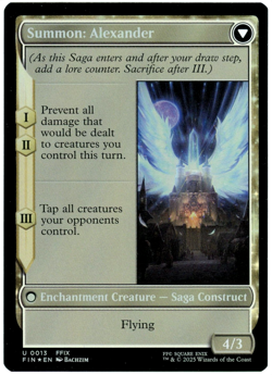 Crystal Fragments / Summon: Alexander (Foil) - 0013 - Final Fantasy - MTG NM/M - Image 2