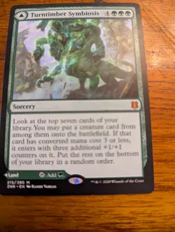 MTG Magic the Gathering Turntimber Symbiosis (215/457) Zendikar Rising - Image 1